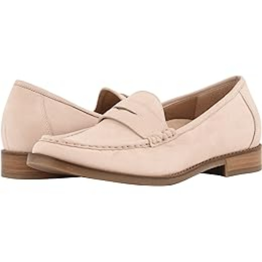 Vionic light pink leather loafers size 6